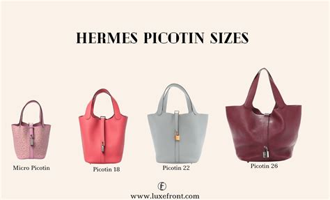 hermes picotin size chart.